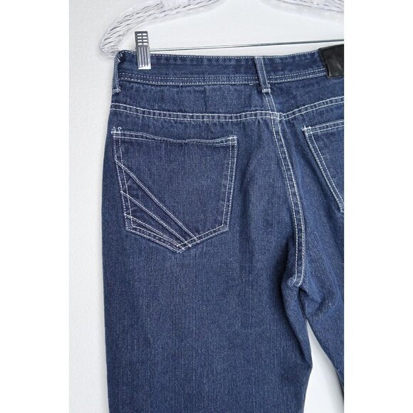 Vintage Akademiks Jeans Dark Wash Blue Denim Men's 30x25 Y2K Streetwear Hip Hop - Picture 8 of 11